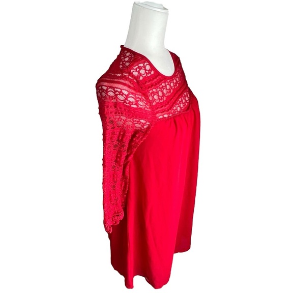 Speechless Red Long Lace Sleeve Dress - Picture 2 of 16